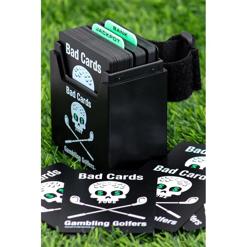 [오늘출발] 도박 골퍼를 위한 나쁜 카드 날씨 방지 에디션 - 온코스 골프 베팅 게임 내구성이 뛰어난 플라스틱 상자에