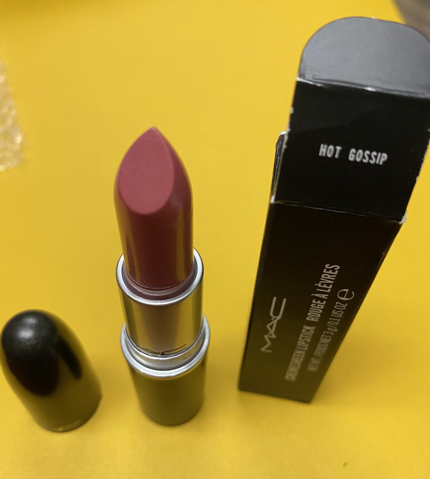 [해외] 맥 크림신 립스틱 ~ 핫 가십 풀 사이즈. 새로운 박스. 1554004