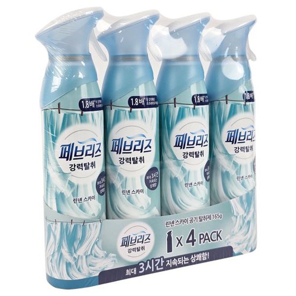 페브리즈 페브리즈 에어 공기탈취제 린넨스카이 165g 4개 무료배송