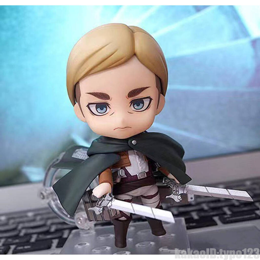 [오늘출발]10cm 진격의거인 에르윈 스미스 행지 조이 1123 775 액션 피규어 장난감 인형 컬렉션 크리스마스 집들이