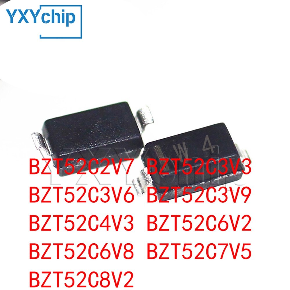 [오늘출발] SMD 제너 다이오드 BZT52C4V3 BZT52C6V8 BZT52C8V2 SO BZT52C3V9 BZT52C2V7 BZT52C3V3 BZT52C7V5 BZT52C3V6