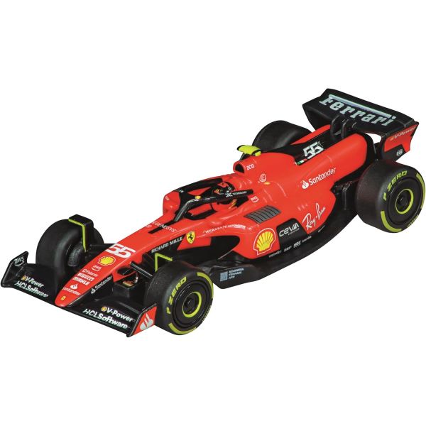 카레라 64239 페라리 SF-23 C. 사인츠 1:43 스케일 아날로그 슬롯 자동차 레이싱 차량 GO 장난감 경주 트랙