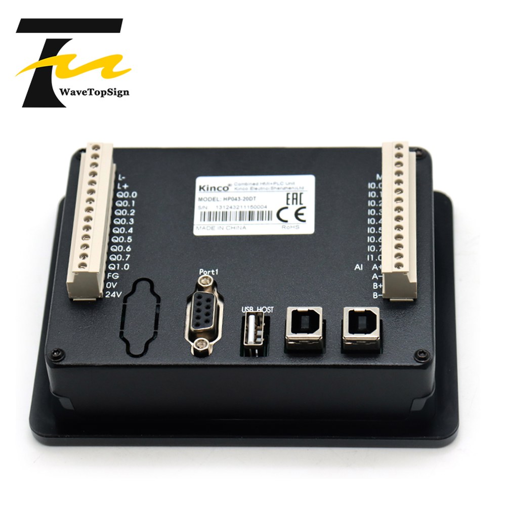 [오늘출발] 킨코 043 20DT PLC DO9 내장 DI9 패널 2AI 컨트롤러 3인치 올인원 프로그래밍 가능 RS485 터치스크린