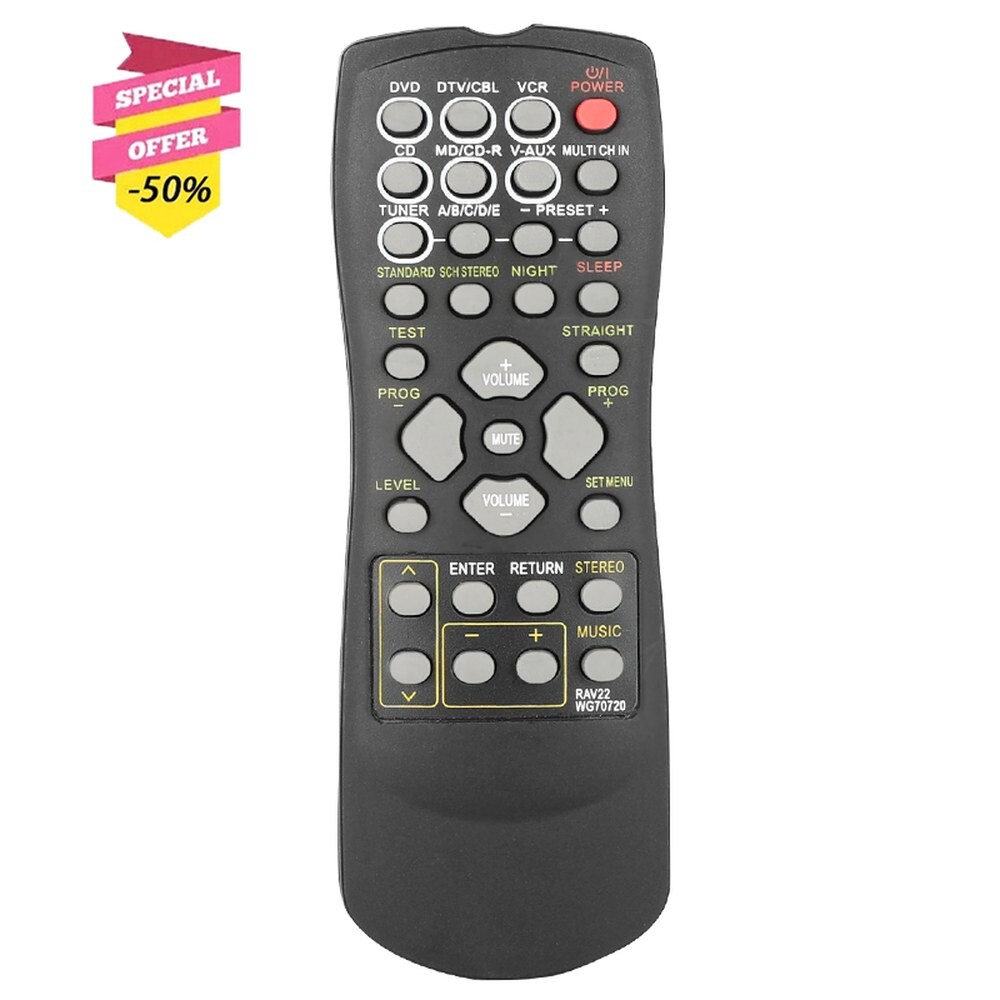 RAV22 WG70720 Yamaha AV 수신기용 리모컨 RX V340 V350 V357 V359 V396 V420 V459 V690 V890