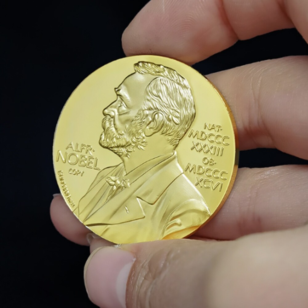 [오늘출발]노벨상 기념주화 인테리어 소품 기념품 선물 전시 코인 주화 상장