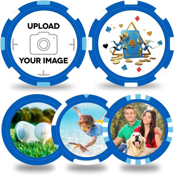 맞춤형 포커 칩 개인화 카지노 등급 게임 파티 음료 토큰 골프 독특한 기념품 선물 로고 텍스트 색상 10050