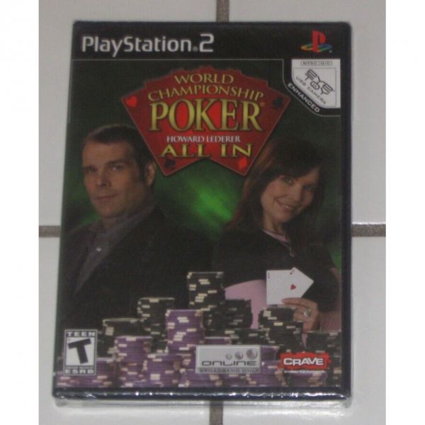 [해외] 관부가세포함 월드 챔피언십 포커 하워드 레더러 올인원 PS2 플레이스테이션 2 브랜드 뉴 실