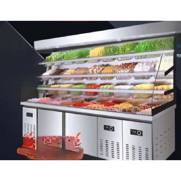 마라탕 쇼케이스 냉장고 상업용 야채 마라탕냉장고 정육 뷔페 마트