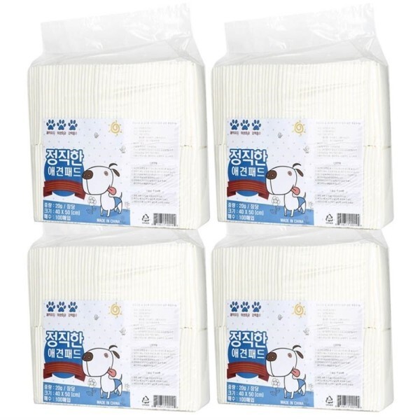 정직한 애견패드 강아지패드 배변패드 20g x 400매(소형)