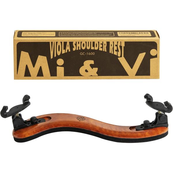 클래식 비올라 어깨 받침대 높이 조절 가능한 15-17인치 풀 사이즈 | 접이식 리얼 메이플 우드 뛰어난 지지