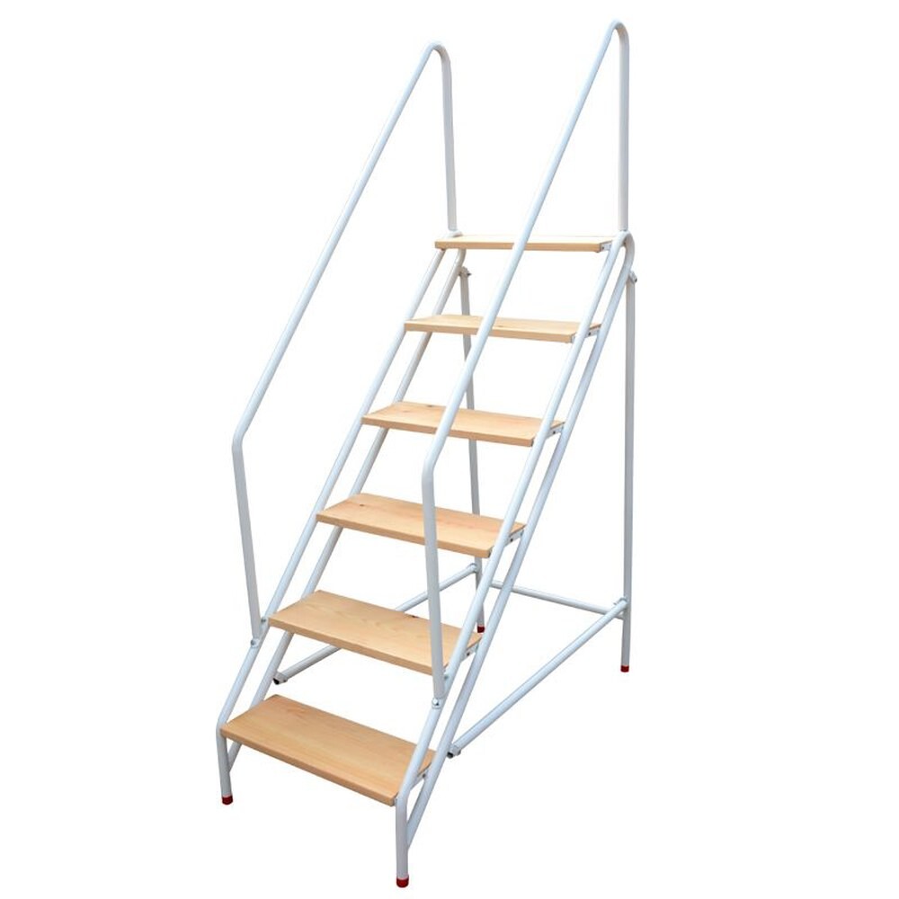 [오늘출발] 수영장 계단 풀장 수영장계단 비매립형 안전사다리 안전바 방지 미딩 160CM 4단