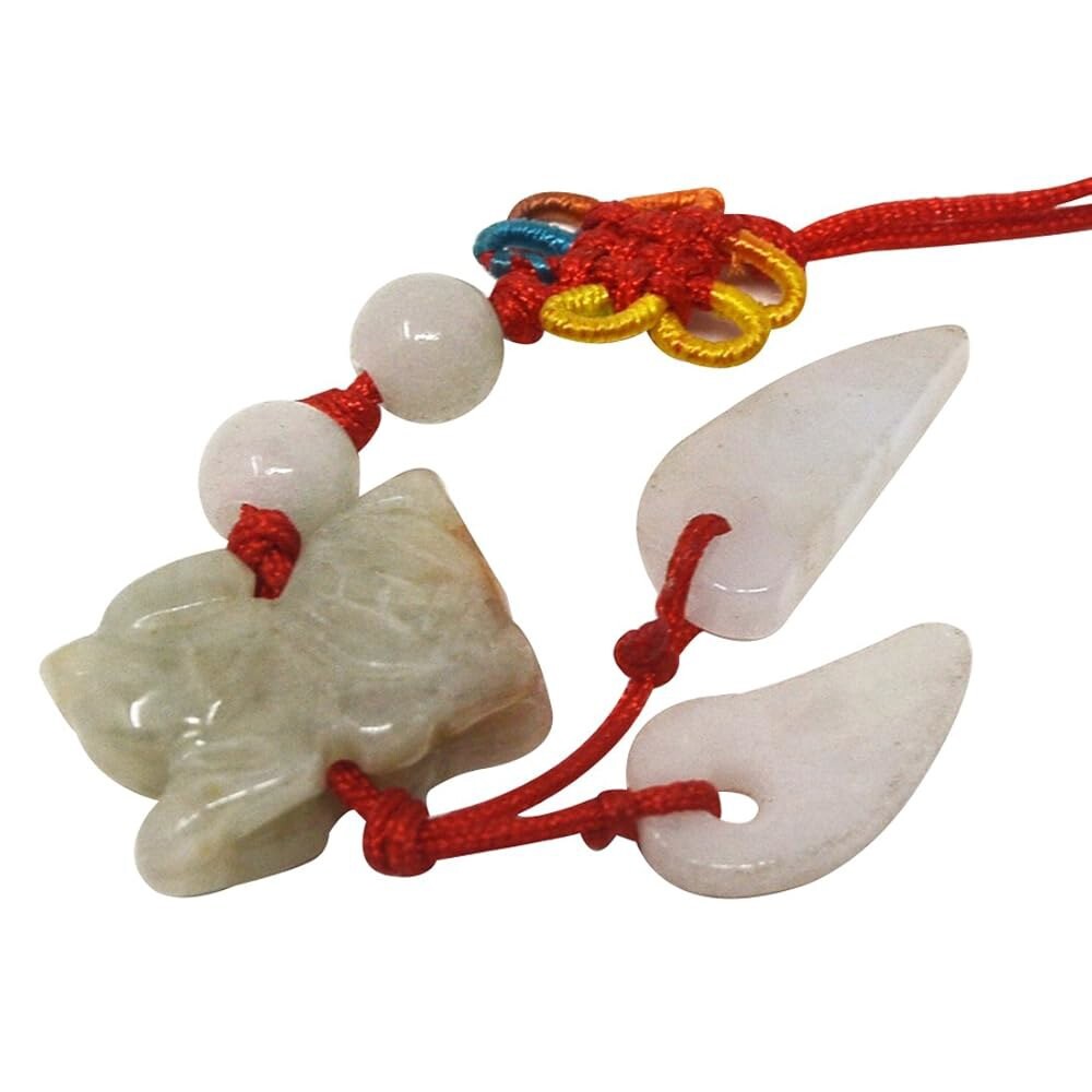 풍수 12 동물 휴대폰 걸이 럭키 참 걸이 핸드백 + 무료 빨간 끈 팔찌 하나 (드래곤)