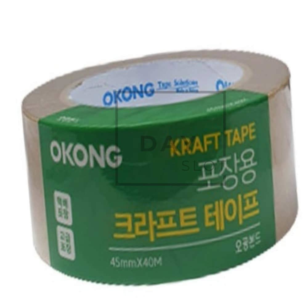 [오늘출발] 데이슬롯 OKONG 포장 크라프트 테이프 45MM 저소음 손절단테이프 고강도테이프 이사박스포장 포장용테이프