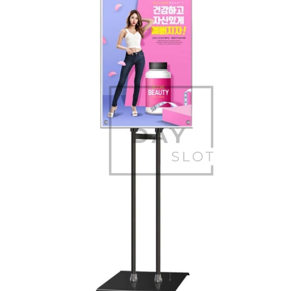 [오늘출발]데이슬롯 A2 자석부착 입간판 스탠드 블랙 사각 홍보입간판 광고입간판 자석부착스탠드 POP입간판
