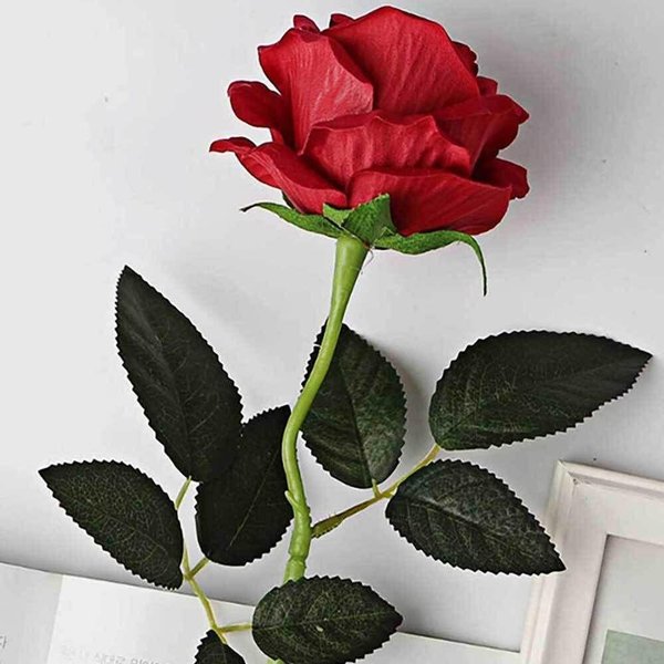1개 장미조화 인조조화 조화꽃 성묘꽃 가짜식물 (WFG1OZT)