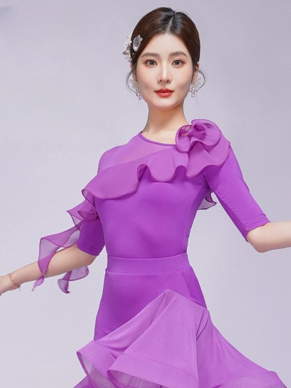 전문 왈츠 댄스복 공연의상 라틴 스포츠댄스복 무대복 라인 방송댄스복 여성댄스복 댄스스포츠 댄스스커트