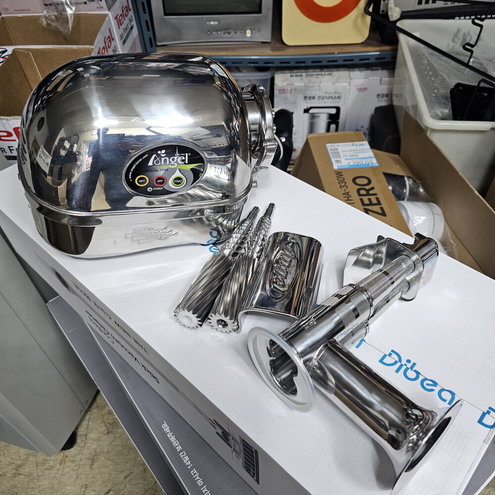 [엔젤스코리아][오늘출발] [중고] 엔젤리아 중 고 엔젤녹즙기 엔젤리아 착즙기 ANG-7700 자동분해시스템 스테인리스소재 쿨링팬 작동잘됩니다