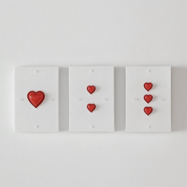 포식스먼스 HEART SWITCH COVER 레드 스위치 커버 228419