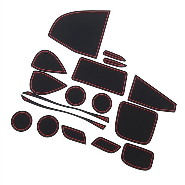 [오늘출발] 도요타 야리스 크로스 2021 게이트 슬롯 패드 2022  내부 미끄럼 방지 방진 컵 거치대 인서트 17 개