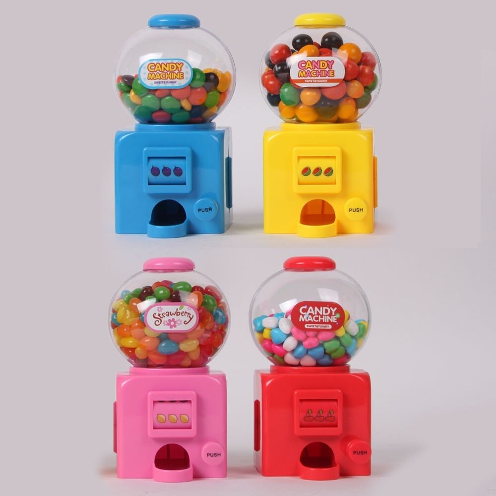 (옐로우 | 젤리빈 55g) 럭키스윗 스몰사이즈 슬롯머신 캔디머신/사탕/뽑기/기계/머신/미니/놀이/뽑기/완구