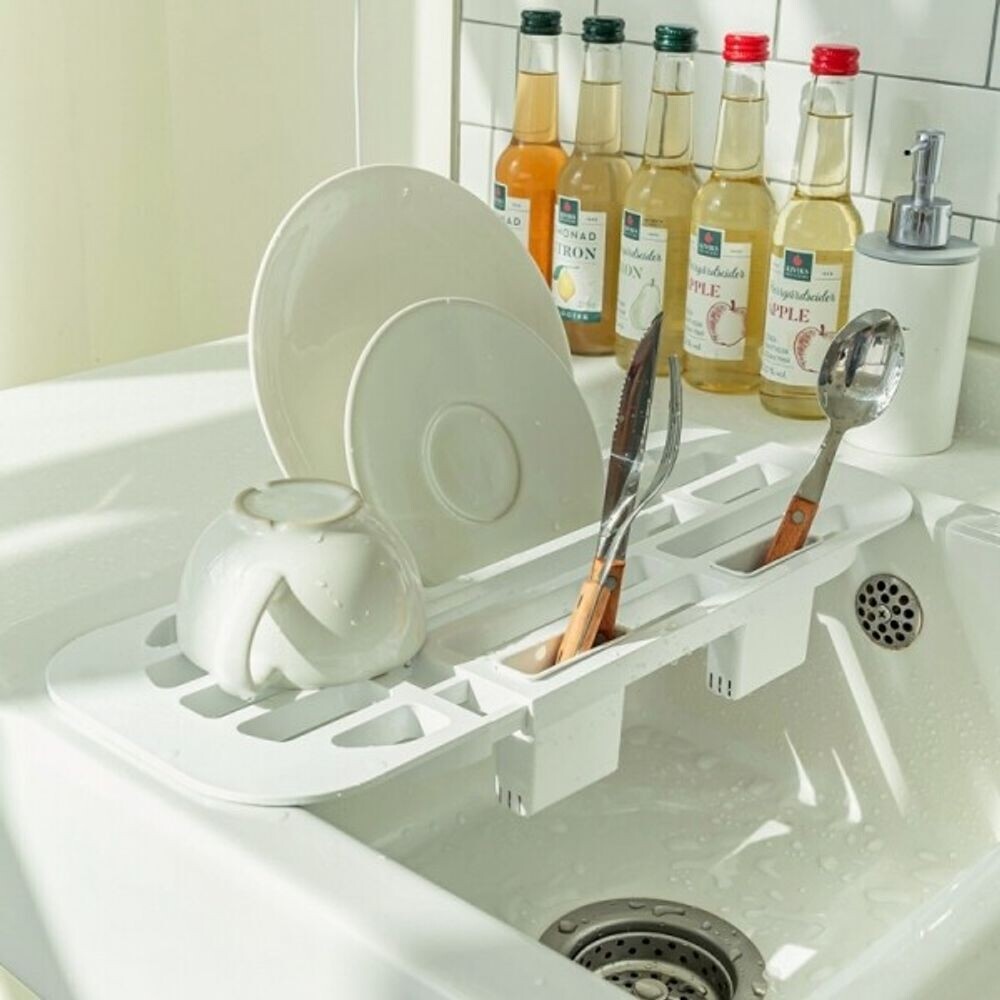 네블 길이 조절 식기건조대/물빠짐/식기/건조대/밧드야식기//주방식/기건/조대/싱크대/선반/실리콘