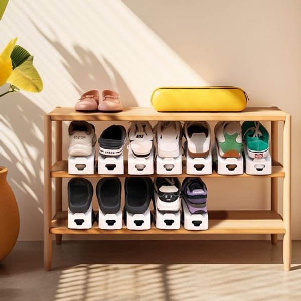 [유원피에스]보노하우스 슈스케 화이트 심플 슈즈렉 20개 신발정리대 슈즈랙