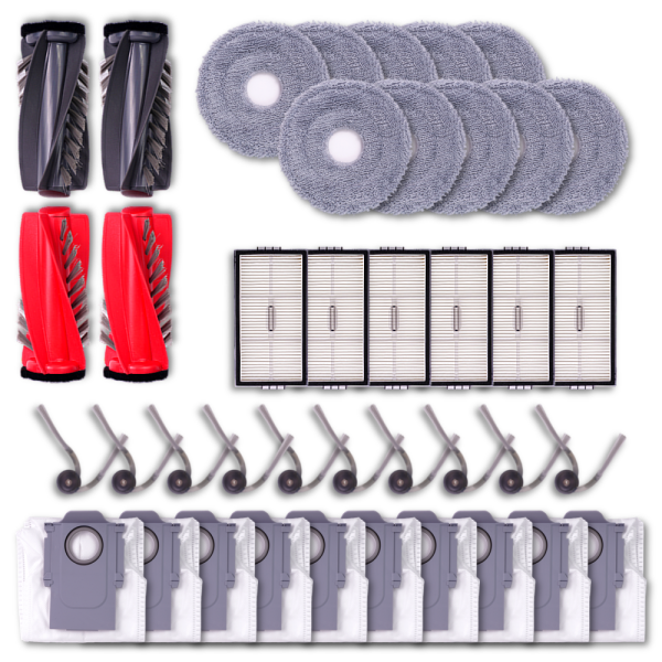 [오늘출발] [호환] 호환 로보락 S9 MaxV Slim 소모품 부품 물걸레 먼지봉투 필터 브러쉬 1년 패키지