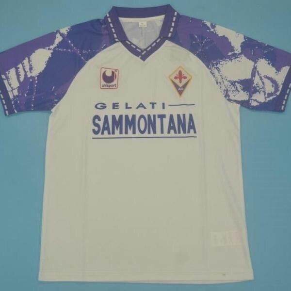 스포츠 응원용품/94-95시즌 피렌체 유니폼 빈티지 축구복 바티스투타 Fiorentina 원정 화이트