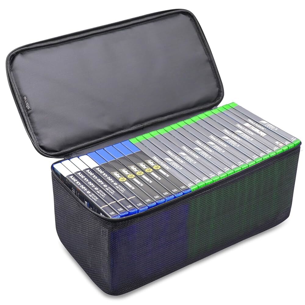 [오늘출발] Xbox PS5 PS4 게임 디스크 홀더 정리함 홈 세이프키핑과 호환되는 시스마 비디오 게임 보관 케이스