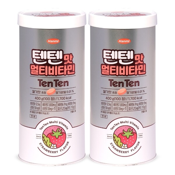 한미 한미 텐텐맛 멀티비타민 딸기맛 4g 100정 2개 (200정)