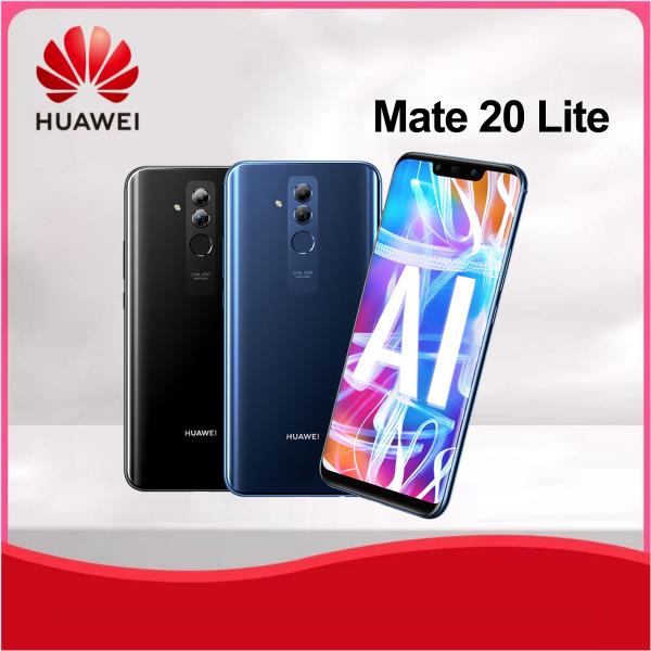 Huawei Mate 20 Lite 스마트폰 6.3인치 4+64GB ROM 20+24MP 휴대폰 Android Google Play 스토어 듀얼