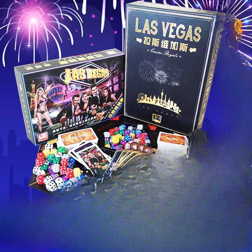 라스베가스 보드게임 주사위 카드 놀이 취미 홀덤 카지노 라스베이거스 디럭스+로얄 에디션