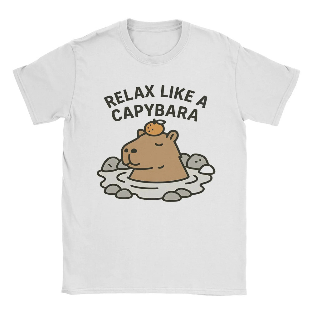 동물티 티셔츠 웃긴 단체복 Capybara처럼 휴식을 취하십시오 Funny Chill 동물 그래픽 인쇄 T 셔츠 남성 여