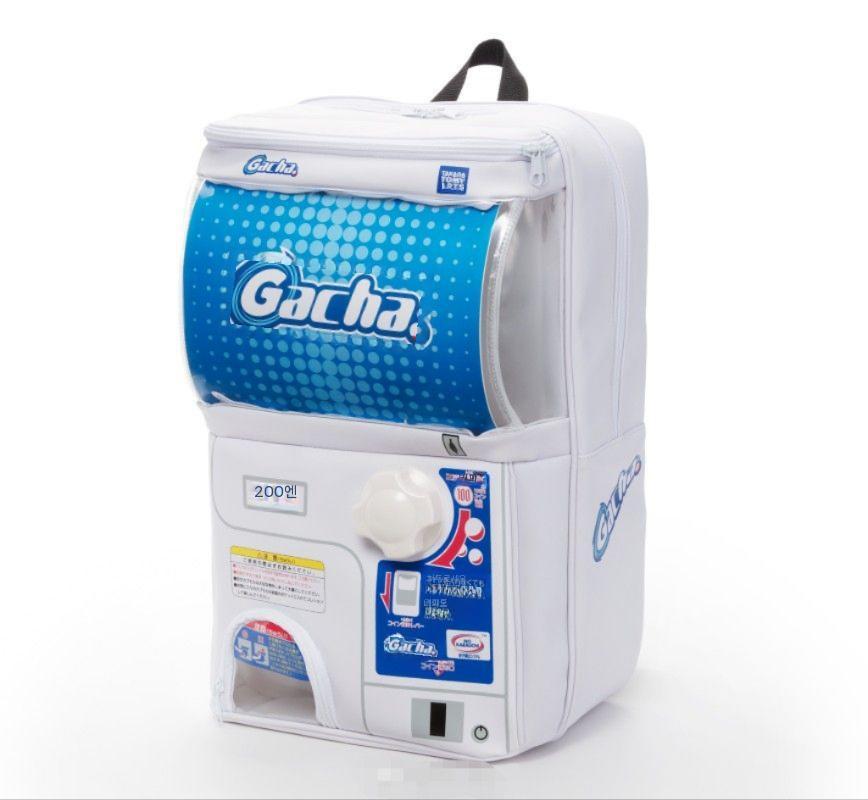 캡슐뽑기기계 가방 뽑기 가챠머신 백팩 랜덤 가챠 기계 슬롯 피규어 흰색 클래식 회사