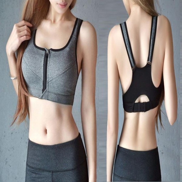 SZZ55AW앞지퍼 레깅스 크롭 브라탑 스포츠 상의