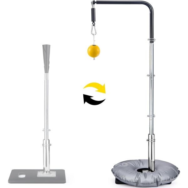 배팅 스윙 트레이너 야구 및 소프트볼용 높이 조절 가능 티스 히팅용 2-in-1 훈련 장비 물통 포함