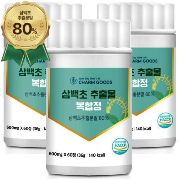 [오늘출발] 참굿즈 삼백초추출물 복합정 국산 삼백초 맥문동 정 60정 3개