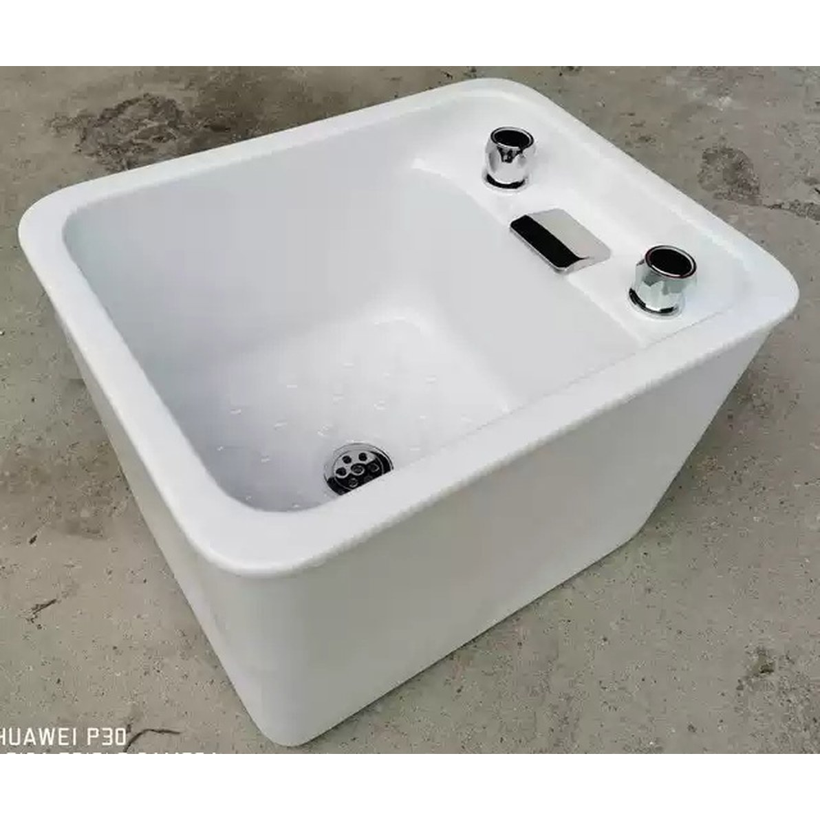 [오늘출발] 족욕 세면대 욕조 도기 구리 별장일 동관 65x55 습식 족탕기 국민 캠핑 안마