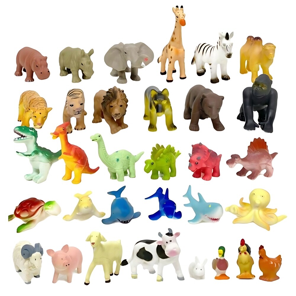 [오늘출발] 어린이집 신학기 친구랑 교감놀이용 동물모형 32P/ 사물관찰 돌봄교실 조카사랑 3살