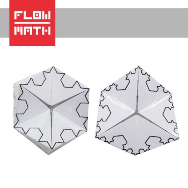 플로우수학교구- 코흐눈송이 프랙탈 칼레이도사이클 만들기(100인용) - 벌크용