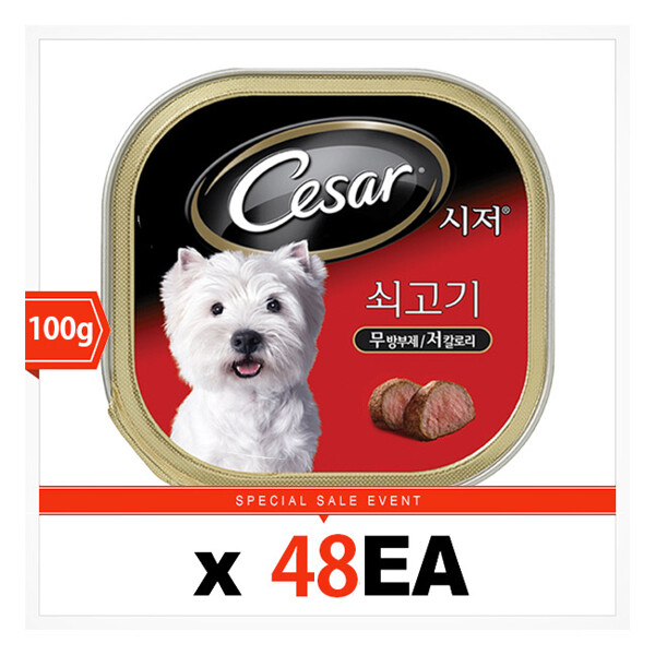 시저 (현대Hmall)시저 쇠고기 100g 48캔/무료배송
