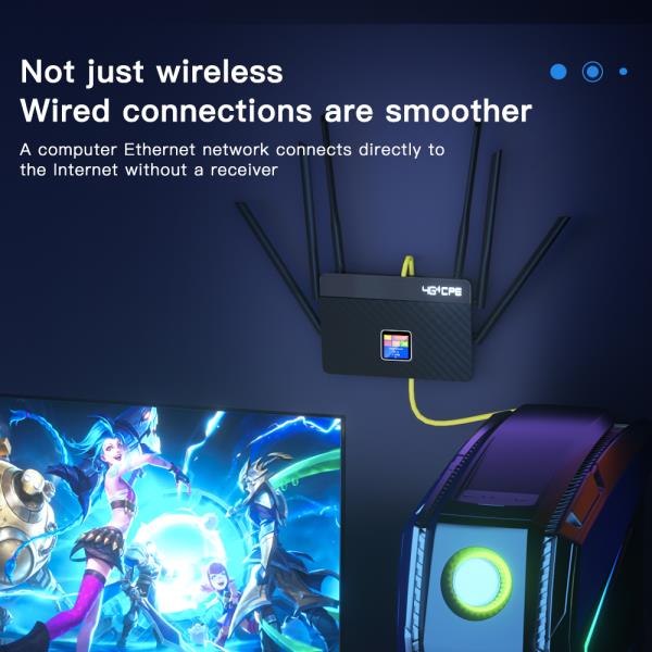 [오늘출발] KuWFi 5200mAh CAT4 4G LTE 라우터 300Mbps 무선 SIM 카드 슬롯 6pcs 외부 안테나 RJ45 WAN/LAN 포트