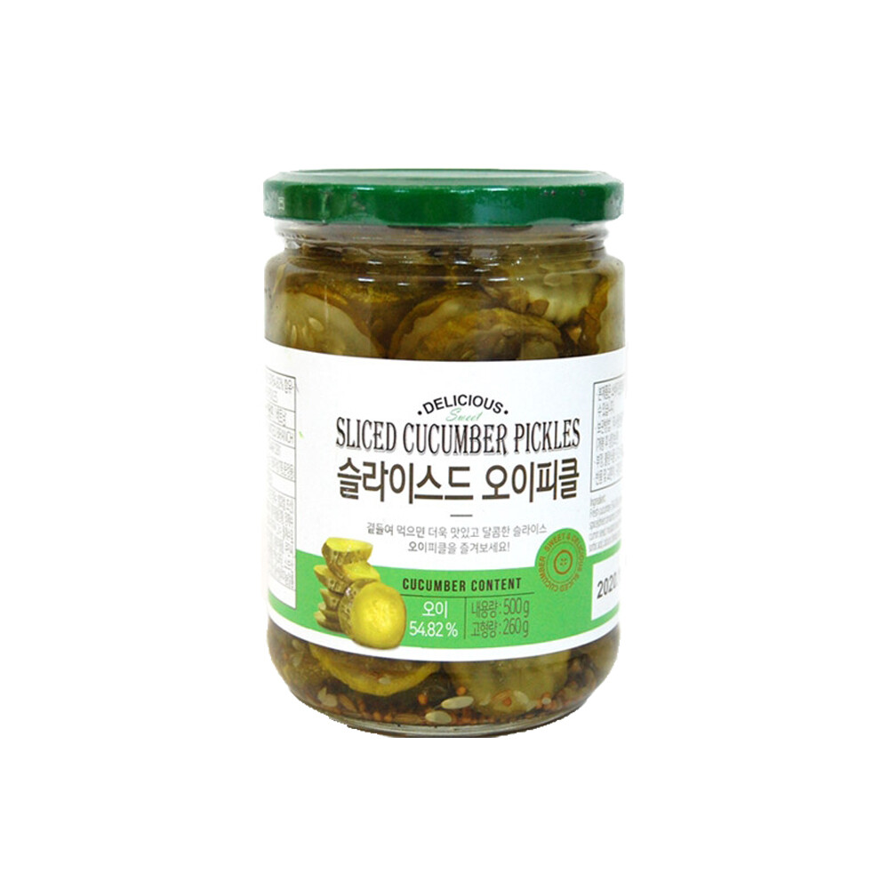 [오늘출발]효성인터내셔널 딜리셔스 슬라이스드 오이피클 500g
