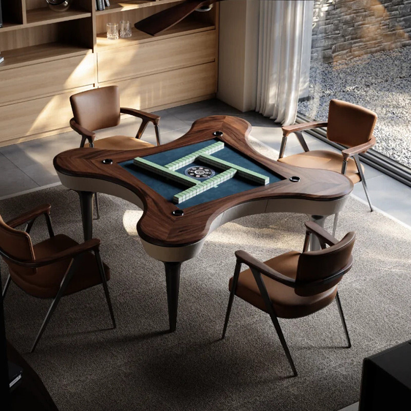 중국 자동 마작 테이블 전동 접이식 보드게임 심심풀이 고급 다이 저소음 이동식 파티 카지노 취미용 홈