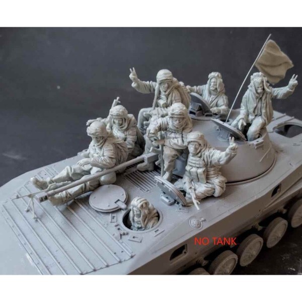 [오늘출발] 1/35 수지 그림 도색되지 않은 모델 키트 우크라이나 특공대 군인(탱크 없는 8명) GK 946R