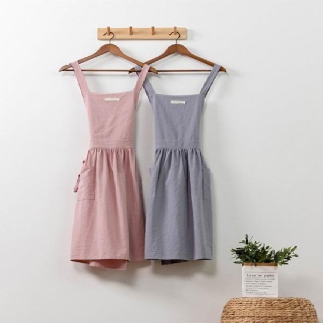 고품질 ksr 하이디 린넨 앞치마 2color그레이 (WFJ2CUZ)