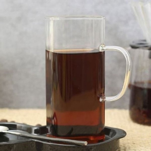 내열 유리 마카컵 커피컵 사각형 유리잔 WFI4XYB