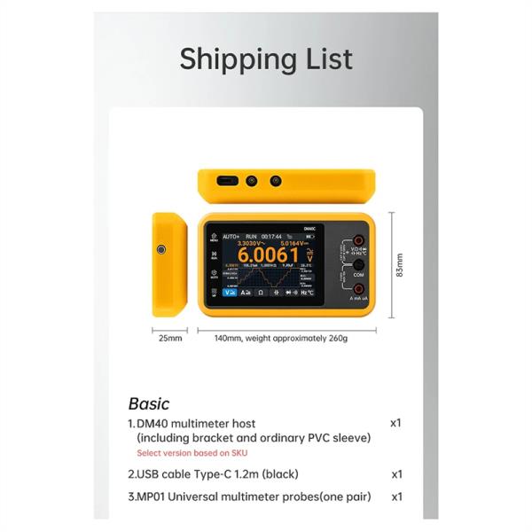 정시출고 품질보증 무료배송 A25F-DM40 디지털 오실로스코프 멀티미터 신호 발생기 3-In-1 50M 샘플링 속도