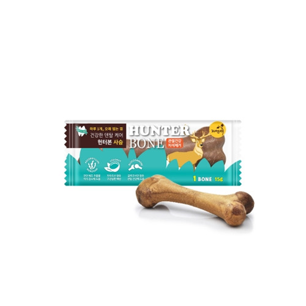 [오늘출발] 자연애 자연애 헌터본 건강한 덴탈케어 개껌 사슴 1P