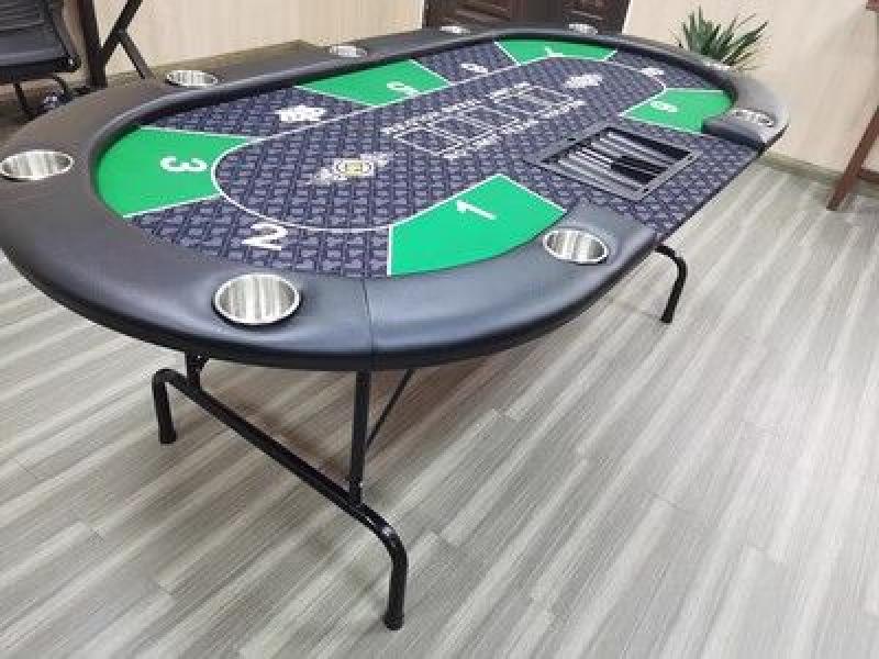 대형 포커테이블 다이 카드룸 대회용 토너먼트 카지노 K.블랙과그린213x106CM
